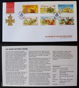 Guernsey Stamps: "Victoria Cross - 150th Anniversary" First Day Cover 2006 - Picture 1 of 3
