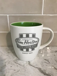 Tim Horton Coffee Mug Limited Edition 2014 Green Interior - Picture 1 of 5