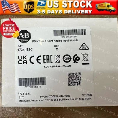 1734-IE8C 2022 SER C NEW Allen Bradley POINT I/O 8 Point Analog Input Module US - Image 1 of 4