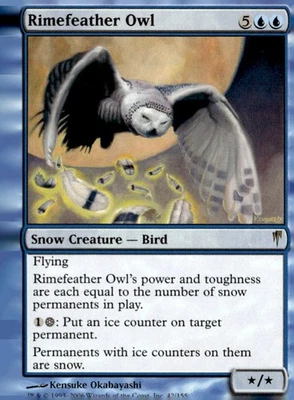 Coldsnap #42 Rimefeather Owl - Image 1 of 2