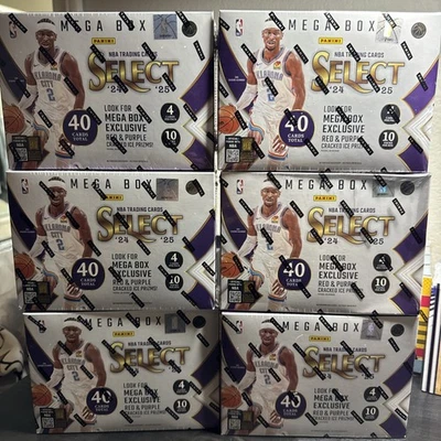 2024-25 Panini Select Basketball Mega Box (Red and Purple Cracked Ice Prizms) - Image 1 of 3