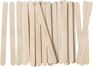 200 x Wooden Multi-Purpose Popsicle Sticks for Crafts, Ice Cream  - Picture 1 of 7