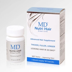 MD Nutri Hair Growth Supplement with Biotin (30 Capsules) | for Hair Loss, - Picture 1 of 9