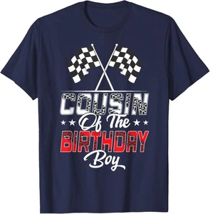 Race Car Cousin Of The Birthday Boy Racing Family Pit Crew T-Shirt Hoodie - Bild 1 von 17