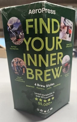 AeroPress GO: 小巧旅行咖啡系统咖啡机/制造商,杯子 + 过滤器 — 第 1/4 张图片