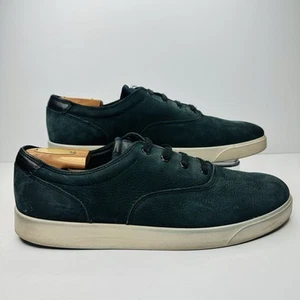 Ecco Wildleder Freizeit Sneaker Herren Größe 45 EU Schwarz Leder Komfort Schuhe. - Bild 1 von 9