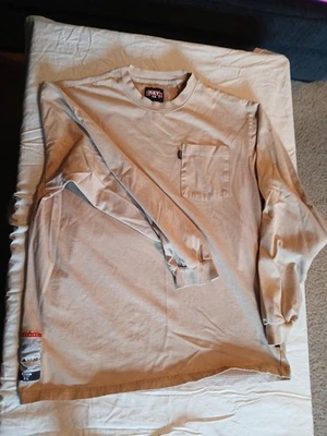 Key FR Tan Long Sleeve Men's Large T-Shirt RN17754  - Image 1 of 4