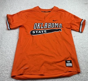 Oklahoma State Cowboys Nike Baseball Jersey Mens M Orange Dri-Fit - Picture 1 of 8