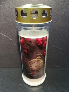 Orologio candela tombale motivo JEKA 7 giorni | luce tombale, luce ad olio, decorazione tombale, tomba - Foto 1 di 4