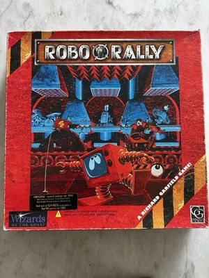 ROBO RALLY Wizards of the Coast Board Game 1995 Garfield Games WOC 5002 - Image 1 of 3