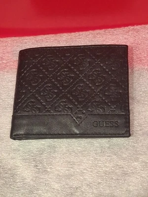 Guess leather Wallet RFID Mens Black New - Image 1 of 4