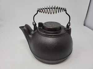 Vintage Wagner Ware Sidney Ohio Gusseisen Wasserkocher Kaffee / Teekanne 1900er Lesen De - Bild 1 von 19