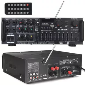 Sunbuck-2000W HIFI Verstärker bluetooth Digital Stereo Audio Amplifier USB Aux - Bild 1 von 20