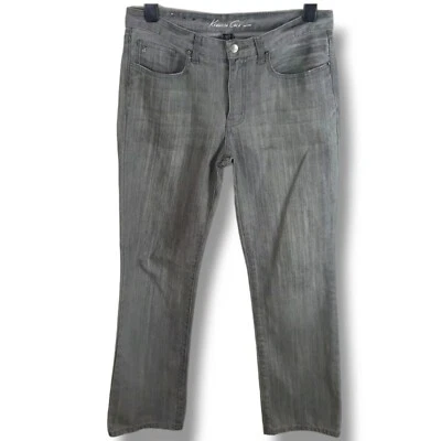 Kenneth Cole Womens Jeans Grey W32 L30 Cotton Straight Leg Zipper Fly Plus Size  - Image 1 of 4