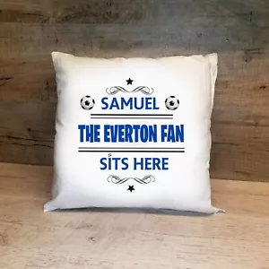 Everton Football personalised cushion with filling Any Name Any team - Picture 1 of 1