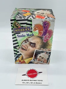 1990 Máscara de serpiente Beetlejuice Kenner NUEVA sellada - Imagen 1 de 2
