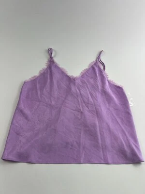 Victoria’s Secret Satén y Encaje Satén Botón Top Prendas para Dormir Lavanda XL NUEVO CON ETIQUETAS Foto 1 de 4