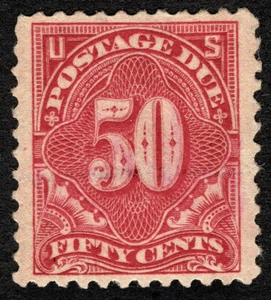 USA 1917 50¢ Postage Due Stamp #J67 MH CV 140 $ - Bild 1 von 2