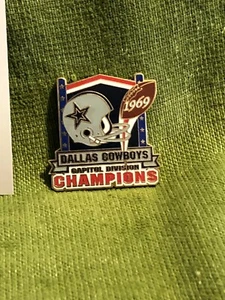 Dallas Cowboys Championship Pins 1969 Capitol Division Willabee & Ward - Bild 1 von 2