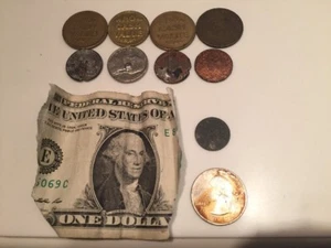 Kansas 2 Sales Tax Token Trade KS-S1 KS-S2 Lot Destroyed Coin Bill Money - Picture 1 of 12