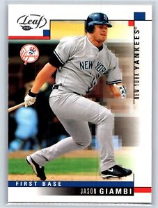 2004 Leaf #70 Jason Giambi  New York Yankees