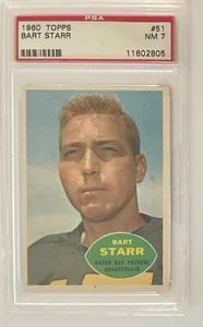 1960 Topps Football #51 Bart Starr PSA 7 - Picture 1 of 2