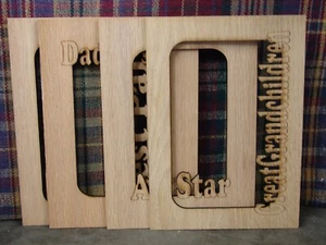 5X7, tappetino in legno tagliato al laser, foto 6X4, LM001 - Foto 1 di 5