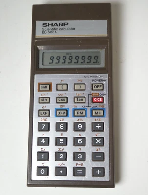 Vintage 1982 SHARP Japan EL 508A Scientific Vintage Calculator [Working] - Image 1 of 4