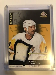 2023-24 SP Game Used Rally Time Towel Bryan Trottier Pittsburg Penguins 12/50 - Bild 1 von 2