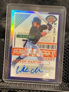 Walker Martin 2024 Prospect Edition Purple Prospect Ticket Auto #63/125 - Giants - Bild 1 von 2