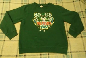 Kenzo Kids Paris (Size 14A) Green Tiger Logo Sweatshirt - Picture 1 of 4