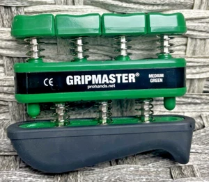 GripMaster Medium Green Hand Exerciser Grip Strengthener Tool 5lbs Finger Piston - Picture 1 of 6