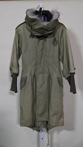 Junya Watanabe AD 2010 Deconstructed Military Snorkel Fur Hood Jacket Small... - Picture 1 of 9
