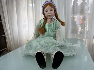 Künstlerpuppe Sammler Porzellan Puppe 85 cm siehe Fotos - Picture 1 of 3
