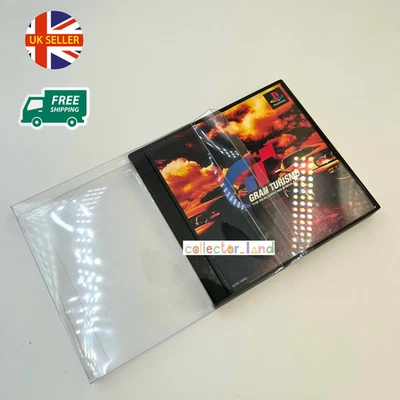 Japanese PlayStation 1 2CD PS1 JP Game Box Protector Clear Plastic Display Case - Image 1 of 4