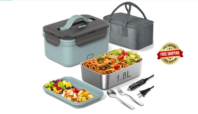 Calentador Electrico Portatil De La Comida De La Fiambrera Para Coche Oficina - Imagem 1 de 4