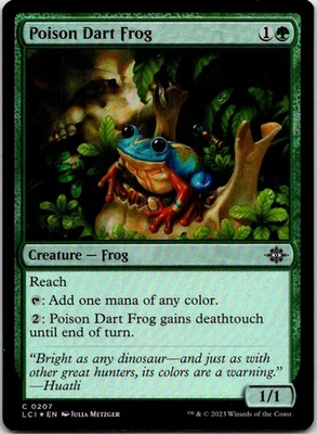 Poison Dart Frog C Foil LCI The Lost Caverns of Ixalan 207 NM - Image 1 of 2