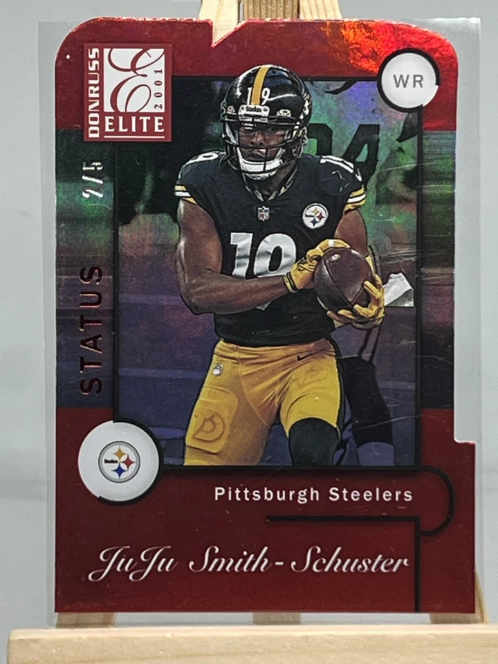 2021 Panini Donruss Elite - JuJu Smith-Schuster #37 Status Red Die-Cut /5 - Image 1 of 3