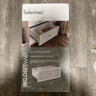 ClosetMaid 54943 Suíte Seletiva Gaveta Branca Modelo 10 pol x 16 pol Drauble - Imagem 1 de 4