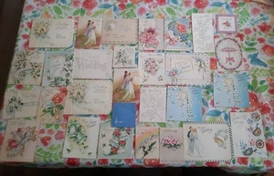 Vintage Konvolut 29 Duschkarten Hochzeit & Hochzeit - schöne Designs - Bild 1 von 10