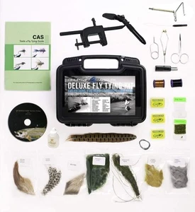 CREATIVE ANGLER Deluxe Fly Tying Kit for Fly Fishing - Complete Fly Tying... - Picture 1 of 7