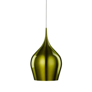 Pendelleuchte De Anodizado Aluminio Verde Lámpara Techo Colgante Interior E27 - Imagen 1 de 1