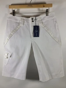 NWT Women's Ralph Lauren Golf, Stretch Cotton Twill Cargo-RYE-SHORT. Size 6 - Picture 1 of 4
