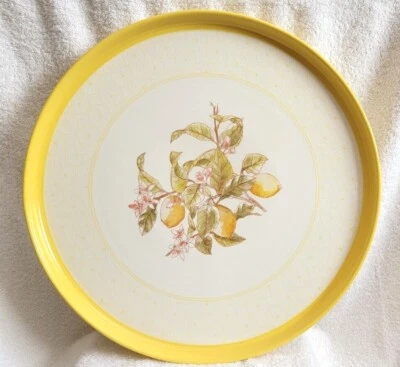 Williams Sonoma CITRON LEMON Lazy Susan Platter Large 16.5" Yellow NWOT - Image 1 of 4