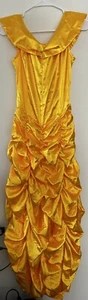 Adult Deluxe Princess Belle Dress Belle Cosplay Costume Ball Gown - Picture 1 of 4