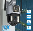 Caméra de surveillance 4K WiFi Security SmartCam extérieure sans fil 10X zoom CCTV PTZ
