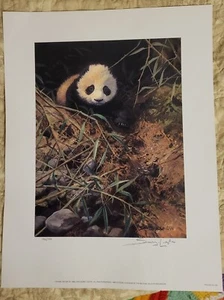 Panda by John Seerey-Lester Leaving the Den 1996  Lithograph , 106/750, Signed - Picture 1 of 4