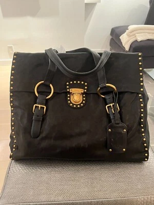 Auténtico Bolso de Mano Prada Nappa Aviator Cuero Negro Nuevo con Etiquetas Foto 1 de 4