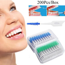Unisex 200Pcs Toothpick Interdental Brushes Plaque Remove Oral Care Teeth Floss
