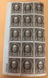 U.S. STAMP SCOTT #551 LARGE BLOCK RARE INK ERROR. - Picture 1 of 6